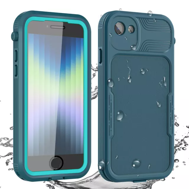 Waterproof Case for iPhone SE 3rd/2nd Gen Shockproof Heavy Duty Protective Cover