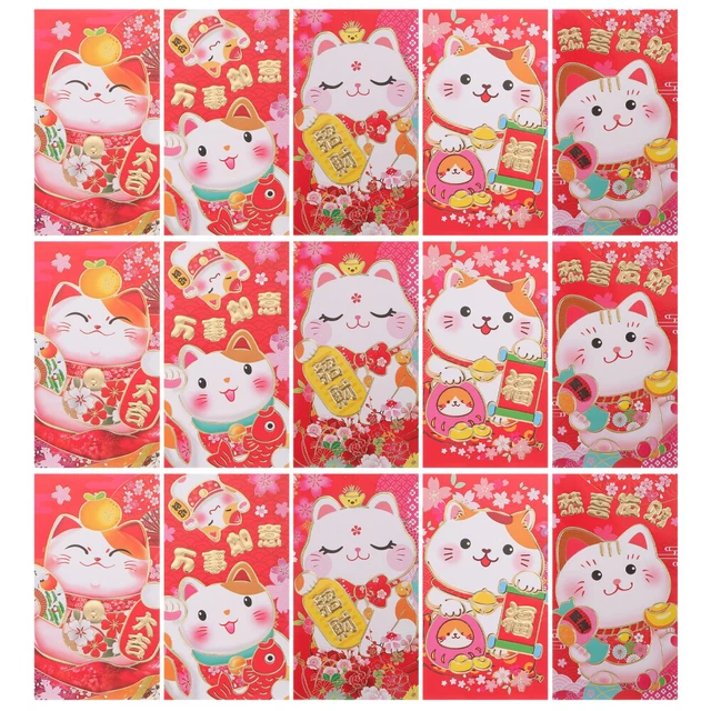 50 Pcs Year The Tiger Red Envelope Hong Bao Gift Money Packet Bag