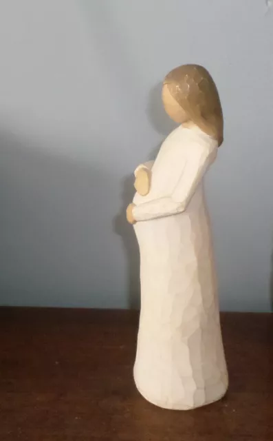 WILLOW TREE "CHERISH"~PREGNANT WOMAN FIGURINE~SUSAN LORDI~2002~~21 cm tall