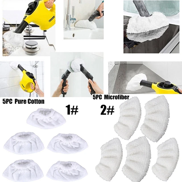 Kit 8 Accessoires Lavettes Microfibre Pour Kärcher SC2 SC3 SC4 SC5 - Bonnettes Et Serpillières EasyFix