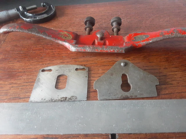 Vintage Original Record A151 Flat Sole Iron adjustable spoke shave. 11