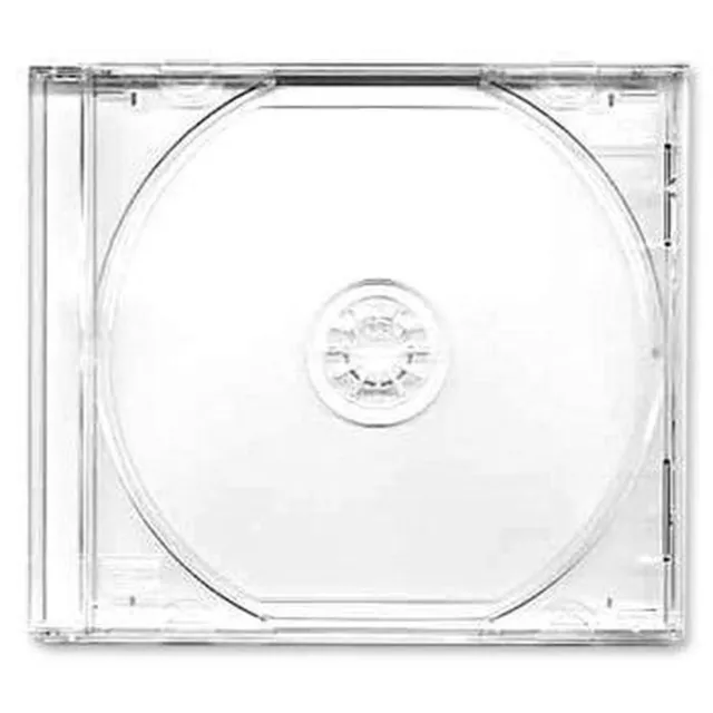 50 x CD - DVD Jewel 10.4 mm Cases for 1 Disc with Clear Tray