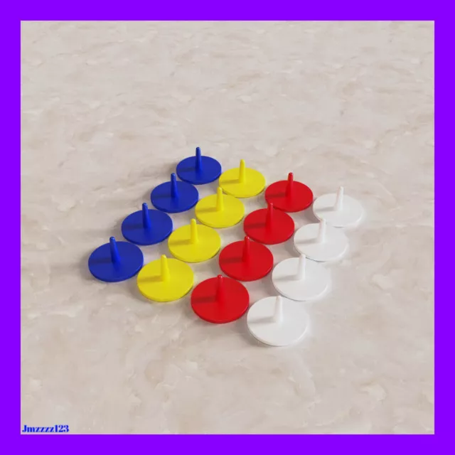 Flat Round Plastic Golf Ball Position Marker Multicolor Markers FREE POSTAGE