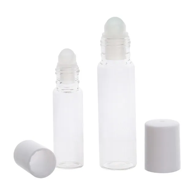 5ml/10ml Essential Oil Roller Bottles Empty Refillable Cosmetic Glass Bott-SA