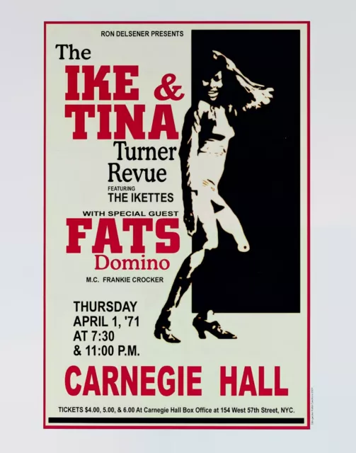 Ike & Tina Turner Revue Reprint 13" x 19" Concert Poster