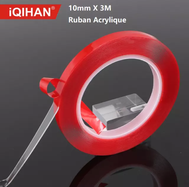 Ruban double face 3M 9088-200, Transparent, 50 mm x 50 m 3M Electricite