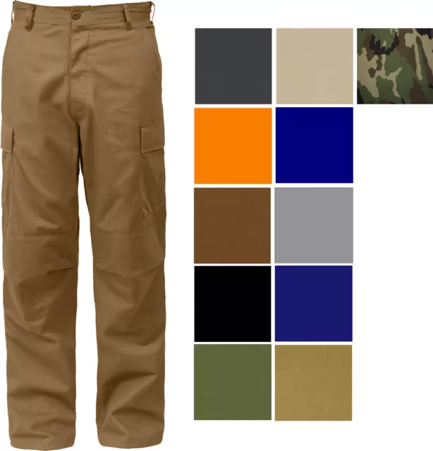 ROTHCO TACTICAL BDU Battle Dress Uniform Military Cargo Shorts Black ...