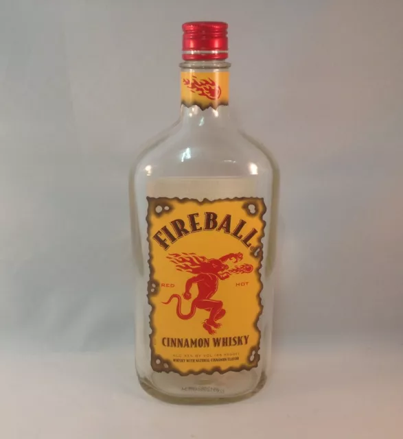 Empty 750ml Fireball bottle