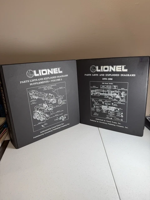 LIONEL PARTS LISTS And Exploded Diagrams 1970-1986 & Supplements ...