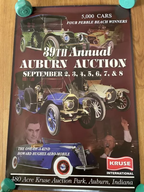 2009 Auburn Howard Hughes Automobile 39th Annual AUCTION KRUSE POSTER Indiana