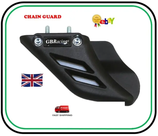 Racing Chain Guard - Shark Fin - All M'cycles-When Drilled & Tapped Uk Seller