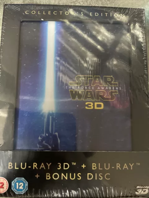 Star Wars The Force Awakens 3D Blu-Ray Collector's Edition NEW & SEALED UK