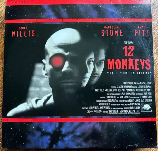 12 Monkeys US Laserdisc Ntsc 1995 Bruce Willis Time Viaggio Fantascienza Film