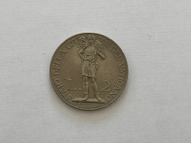 Moneta da 2 lire Città del Vaticano - 1932 - Pio XI