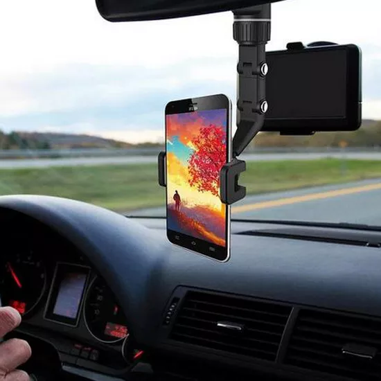Support de téléphone portable multifonctionnel rotatif à 360 degrés pour voiture