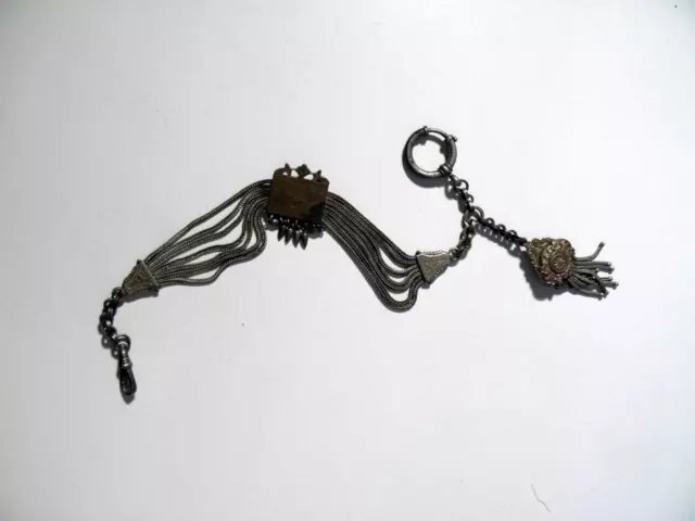 Tolle antike * Uhrenkette * Chatelaine * Taschenuhrenkette * Länge ca. 34,6cm * 2