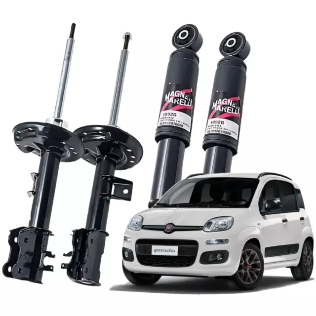 Kit 4 Ammortizzatori a Gas Originali M. Marelli Fiat Panda 312 Lancia Ypsilon