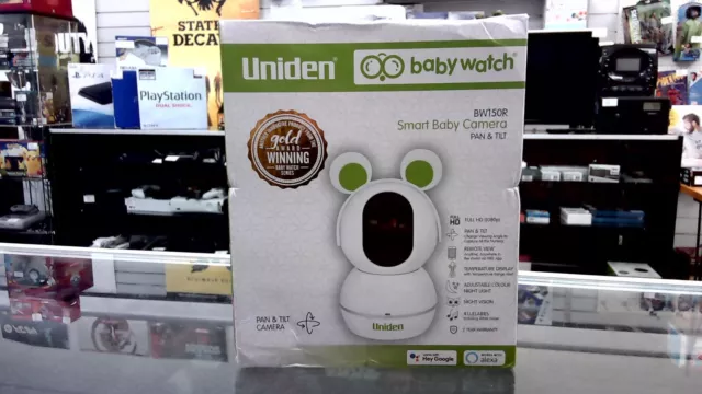 Uniden - BW150R Full HD Pan &Tilt Smart WiFi Baby Camera with Smartphone Access