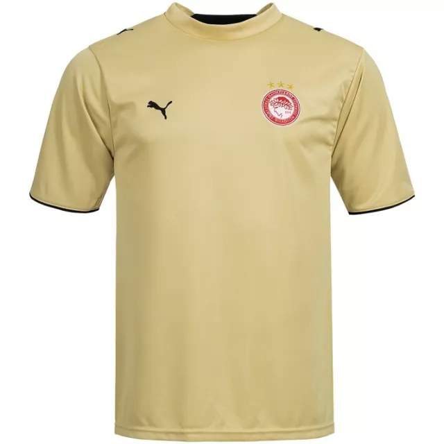 Puma Olympiakos Piräus Fussball Trikot Gold Gr 140 Kinder T-Shirt  Griechenland