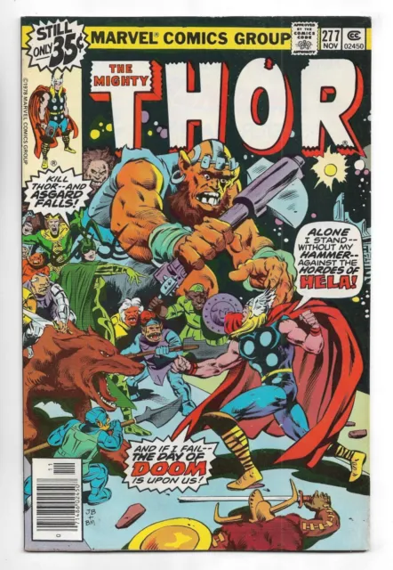 Thor #277 Marvel Comics 1978 John Buscema art / Loki / Odin / Hela