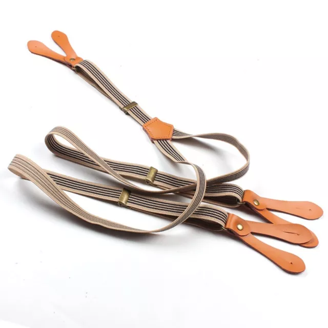 Y-Shaped Elastic Drawstring Adjustable Suspender Pans Strap  Men and Women