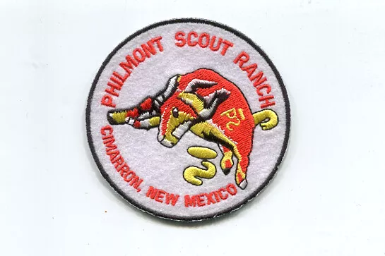 Patch From Philmont Scout Ranch - Bull On Felt