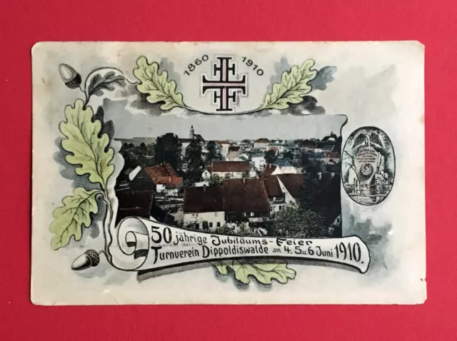 Anlass AK DIPPOLDISWALDE 1910 50. jähriges Jubiläum des Turnverein  ( 47490