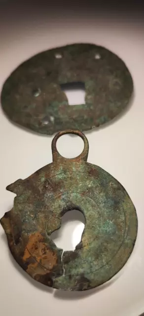 Ancient Roman Bronze Varius Pieces Lock Mechanism.very Rare!! 3