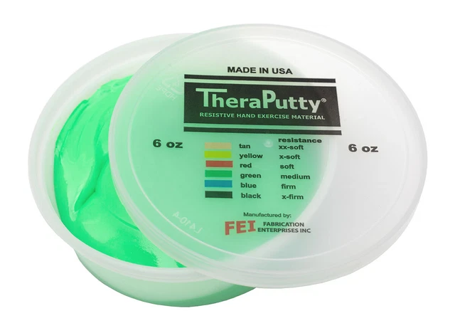 Cando Theraputty Standard Hand Exercise Putty - 6 oz - Green - Medium