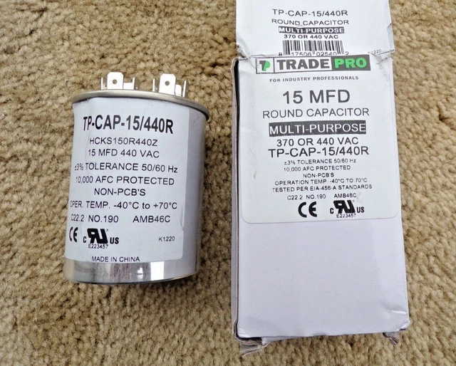 TRADEPRO - TP-CAP-15/440R Round Capacitor; g19