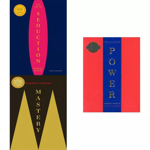 The Robert Greene Collection 3 Books Set (Concise 48 Laws Of Power, Mastery) NEW