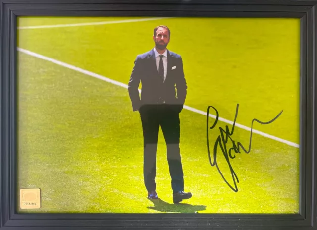 Gareth Southgate - England Manager Guaranteed Hand Signed Photo 12' x8' with COA