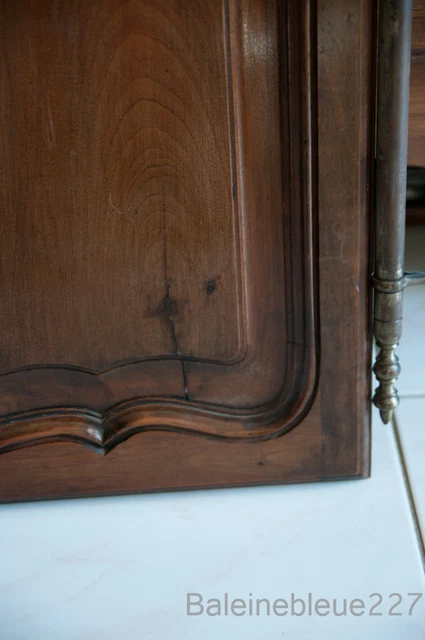 Set 2 French Antique Carved Louis XV Style Architectural Panel Door Solid Walnut 8