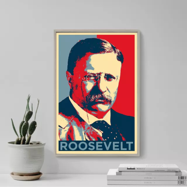 Theodore Roosevelt Art Print 'Hope' - Photo Poster Gift - USA President Teddy