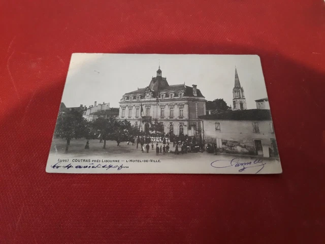 cpa Coutras l'hotel de ville