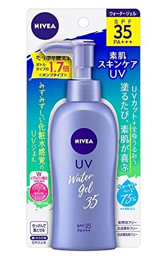 Kao NIVEA water gel pump 140g sunscreen SPF35 PA+++ JAPAN NEW RP416