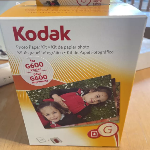 Kodak Easyshare G50 Series Color Ink Cartridge & 200 Photo Paper Kit W/Tray G600