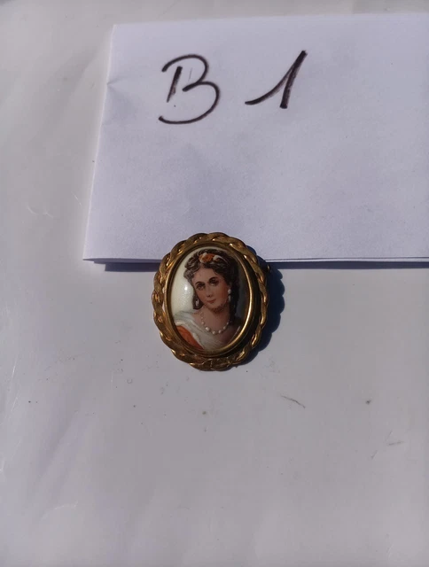 Broche Ancienne Limoges Pastaud - Bijou Fantaisie Vintage En Très Bon état