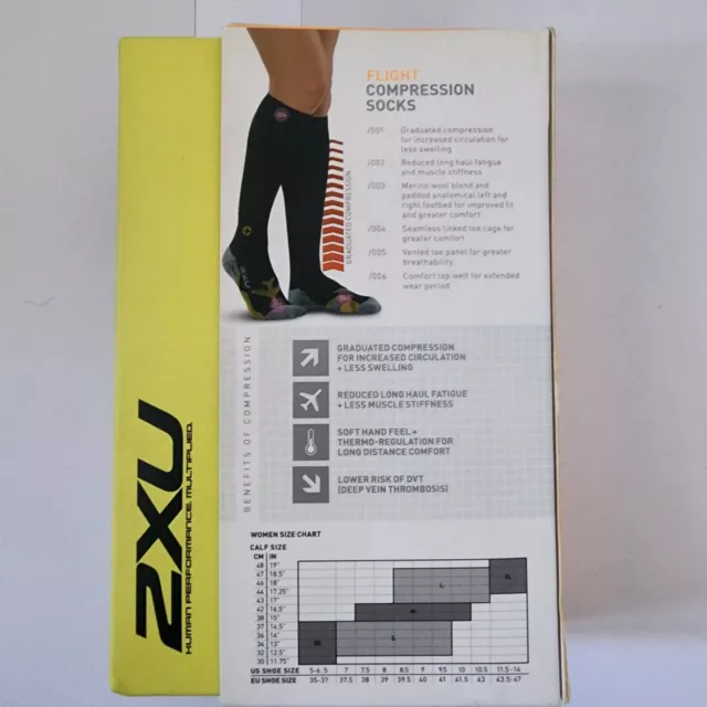 2XU Flight Compression Socks Women's XL 2