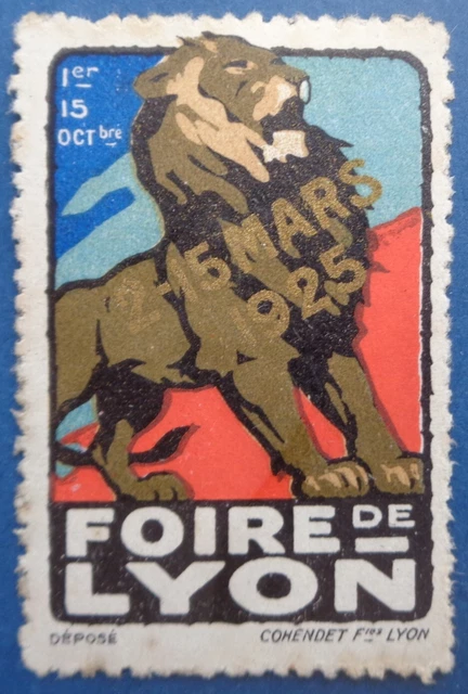 FRANCE VIGNETTE De La Foire De Lyon De 1914 EUR 1 00 PicClick FR