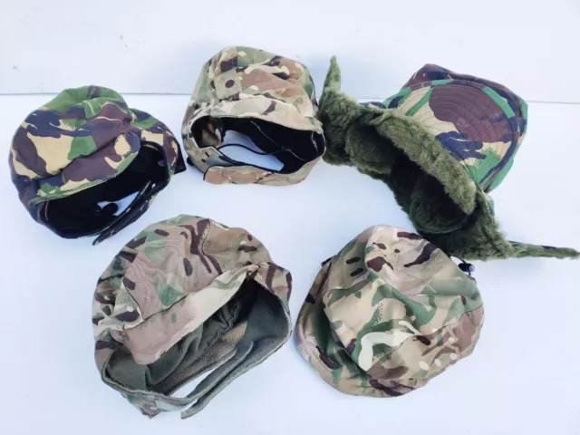 British Army Extreme Cap/Hat Cold Weather Mtp, Dpm, Holding Ears, Sizes, Grades