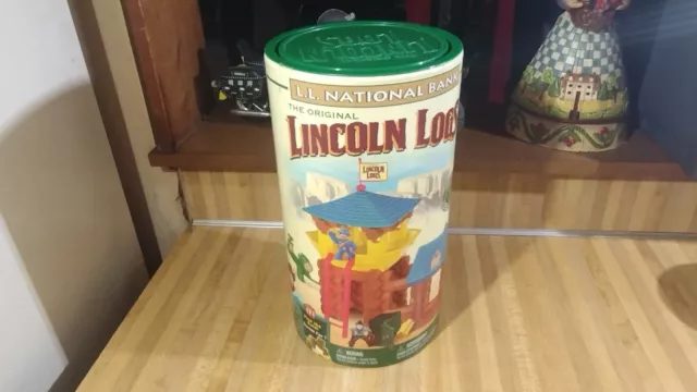 L.L. National Bank The Original Lincoln Logs,2002,knex,new!