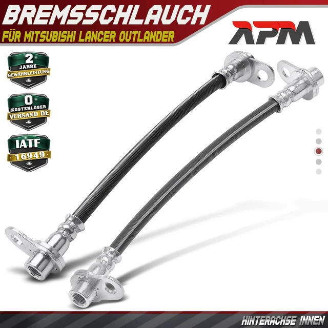 2x Tuyau De Frein Arrière ATEC Germany 185mm | Pour Renault Clio III, Mégane II, Scénic II