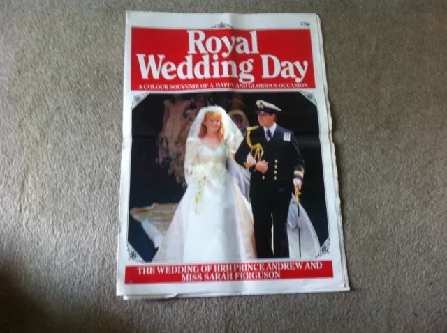 1986 Royal Wedding - Andrew And Sarah Ferguson - Colour Souvenir- 16 pages