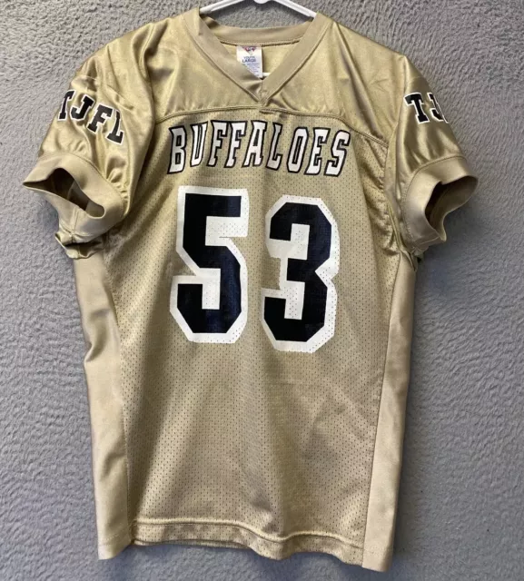 Vtg Buffaloes Game Issued Game Worn Football Jersey L YOUTH beige / 110-36