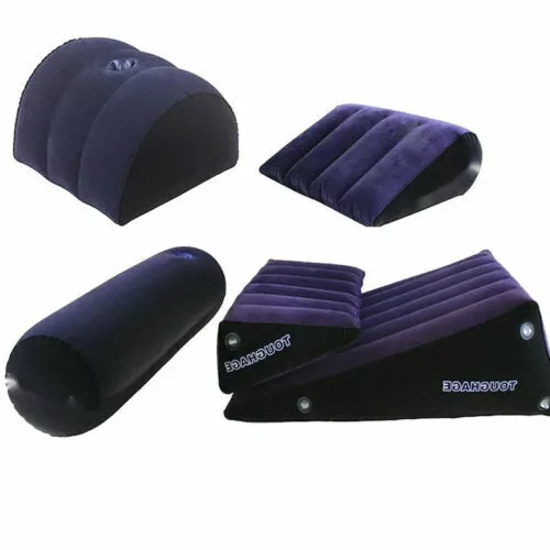 Sex Aid Wedge Pillow Triangle Love Position Cushion Inflatable Versatile Pad