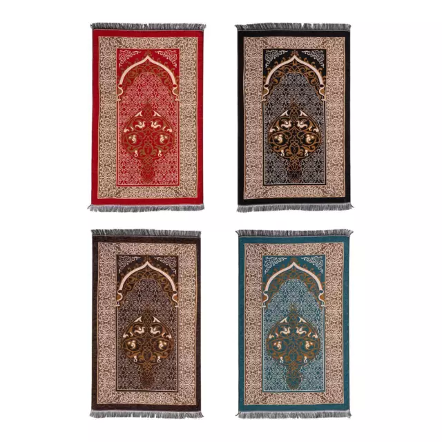 Tapis de prière épais et portable, tapis islamique traditionnel pour hommes,