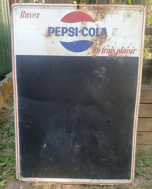 PEPSI-COLA : Plaque émaillée Buvez - auctions & price archive
