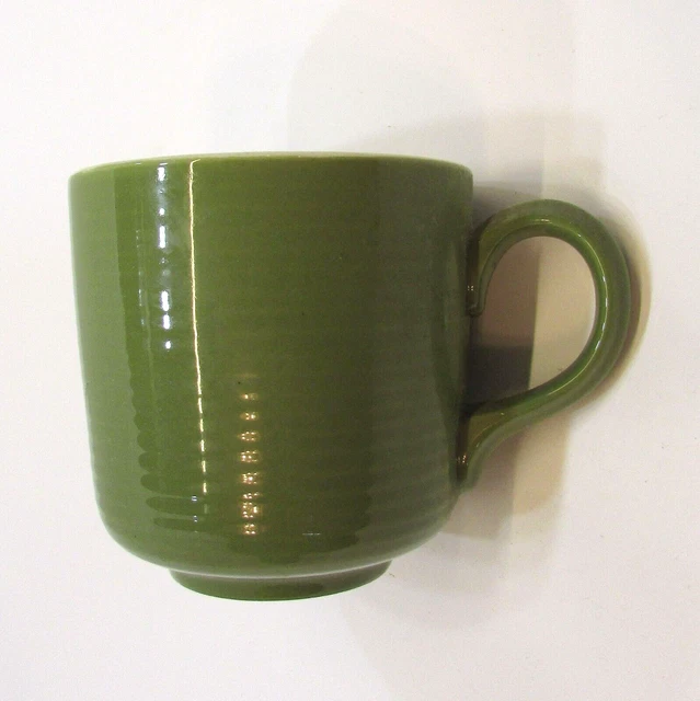 Vintage 1950's El Verde USA Avocado Green Pottery Coffee Mug by Max Schonfeld