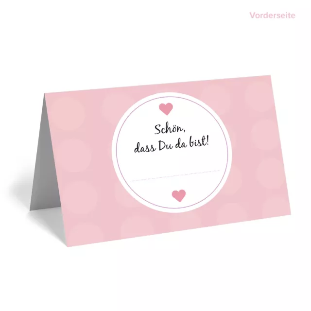 50 Premium Tischkarten 18 Motive Hochzeit Geburtstag Namensschilder Platzkarten